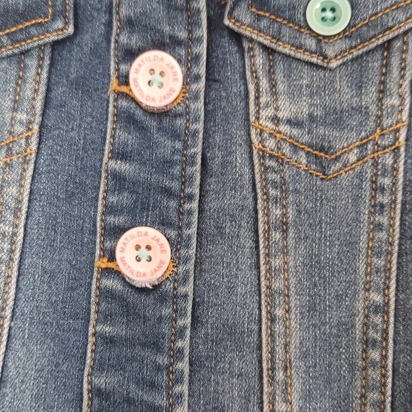 Matilda Jane It's True Denim Vest Sz. 4 NWOT - Picture 7 of 7